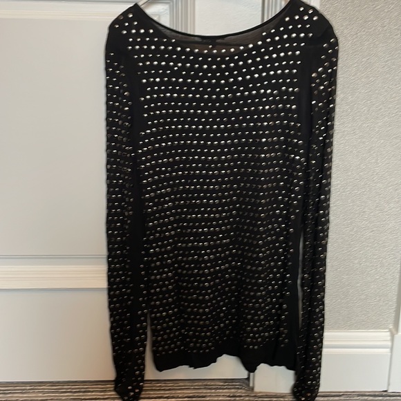 Black Joie studded top - Picture 3 of 3